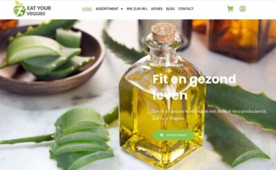 Portfolio webdesign Webshop met Aloe Vera producten