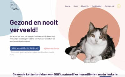 Demo webshop voor kattenspeeltjes