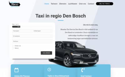 Website demo voor taxi bedrijf