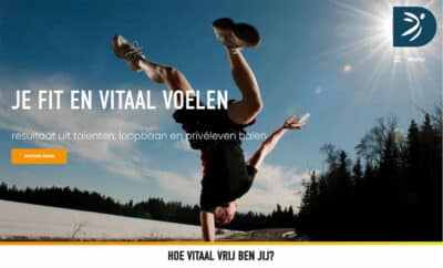 Website voor Durf Training en coaching voor Vitaliteit